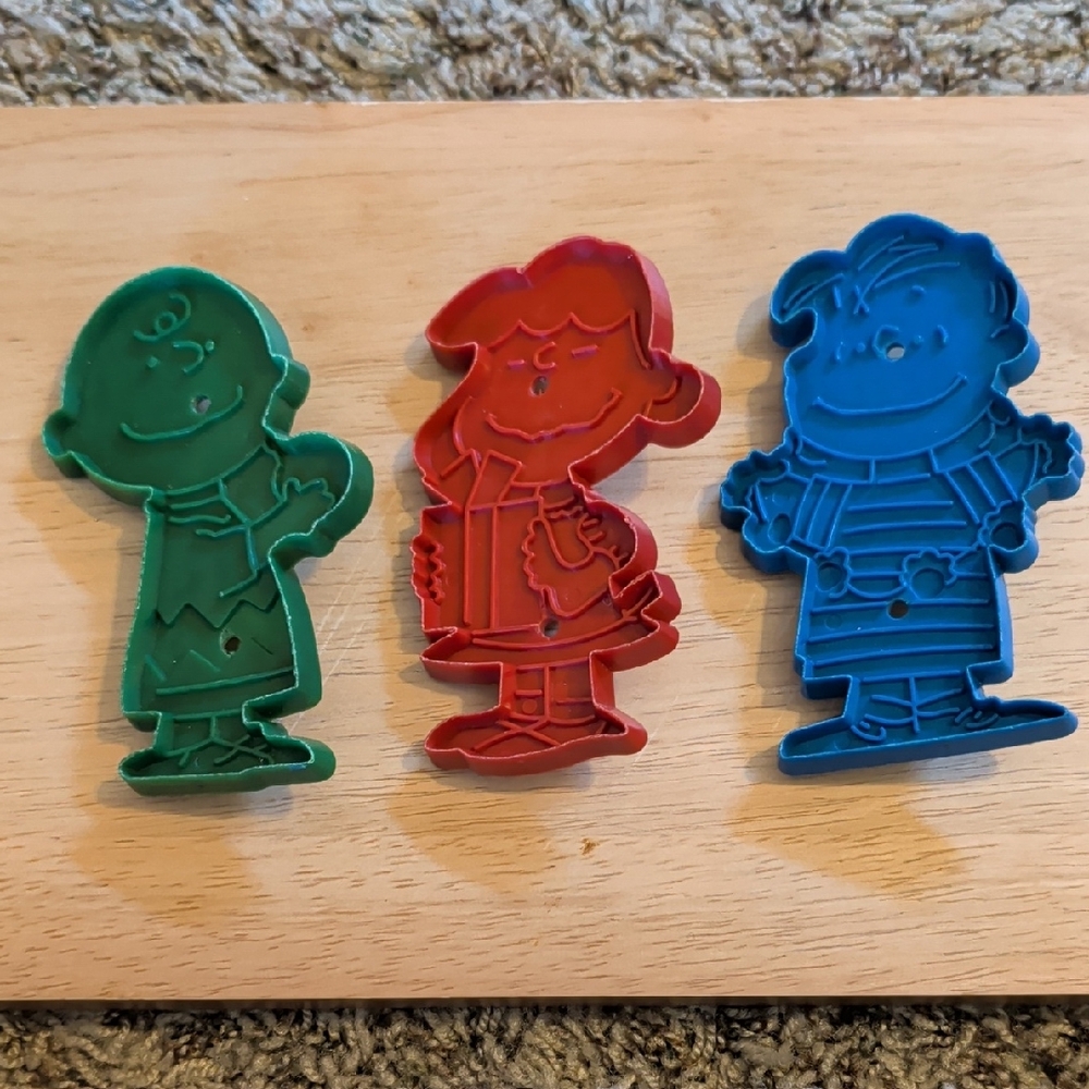 Peanuts Character Cookie Cutter Set - Green, Red, Blue